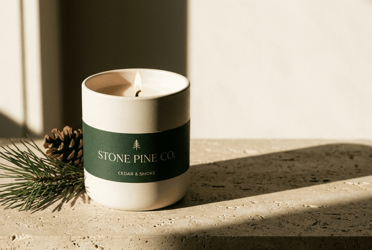 Stone Pine Co. Cedar & Smoke candle